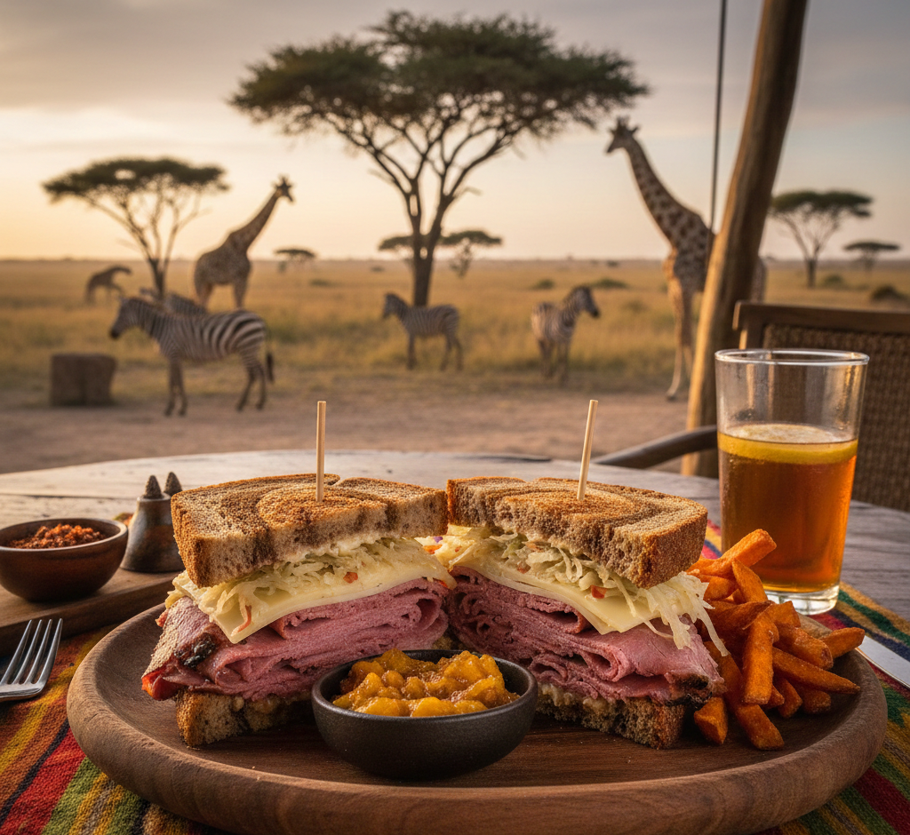 ostrich reuben served in kenya